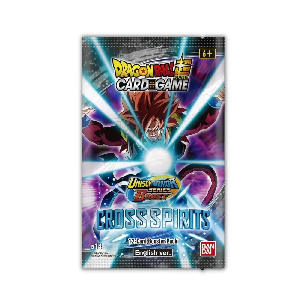 Bandai Dragon Ball Super CG Unison Warrior B14 Cross Spirits Booster Pack