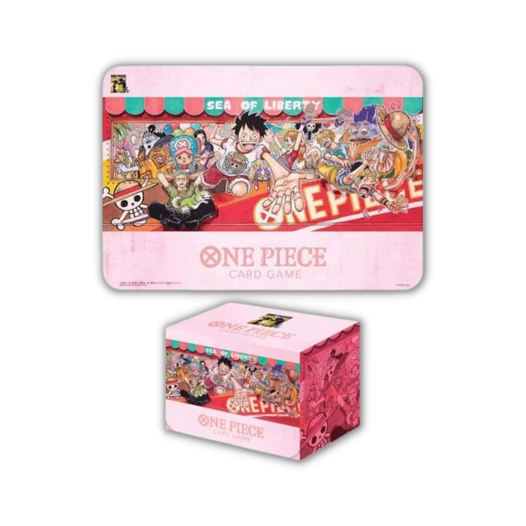 Bandai One Piece CG Playmat & Card Case Set 25th Anniversary Edition