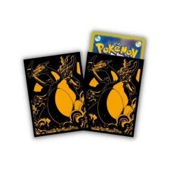 Pokemon Card Sleeves Black Gold Charizard