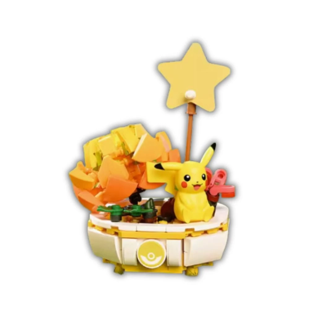 Pokemon Potted Plants Series Pikachu Building Blocks