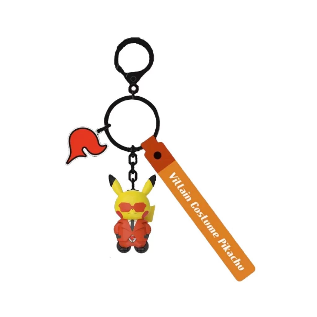 Pokemon Villain Costume Team Flare Keychain